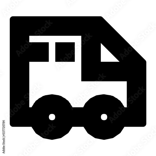 Caravan Flat Vector Icon