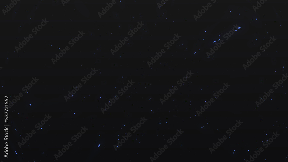 Fototapeta premium Abstract blue particle background for new year videos, celebration videos, etc in floating blue colored sparks background in high resolution.