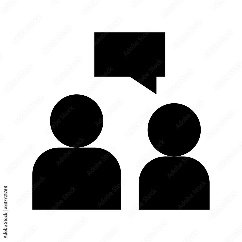 Chatting Flat Vector Icon Chatting Flat Vector Icon