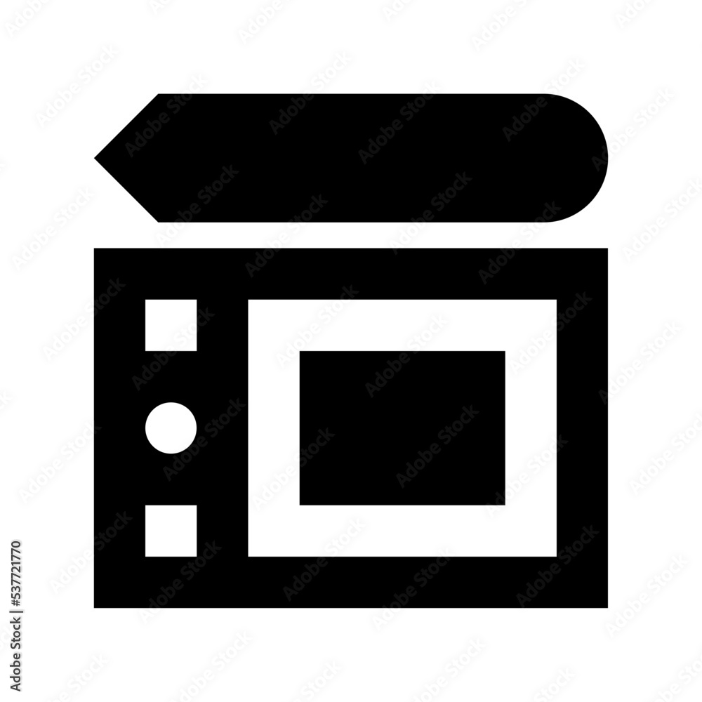 Graphic Tablet Flat Vector Icon Graphic Tablet Flat Vector Icon