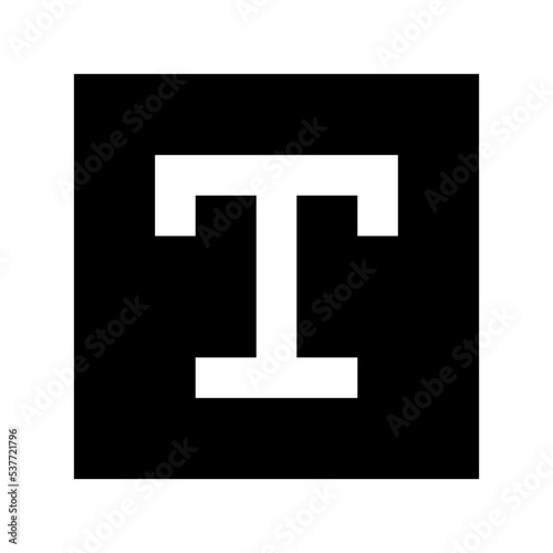 Text Tool Flat Vector Icon