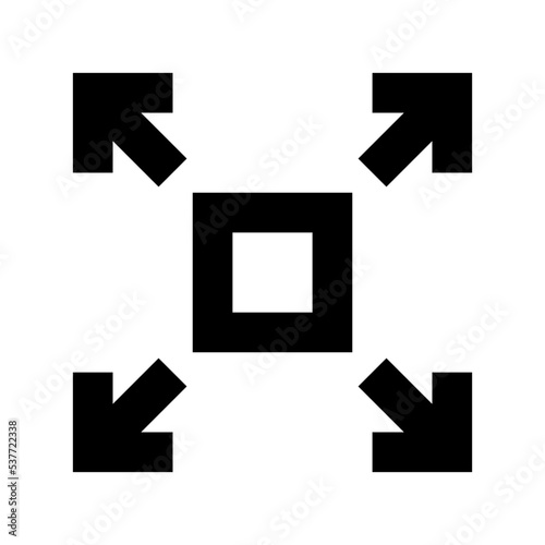 Enlarge Flat Vector Icon