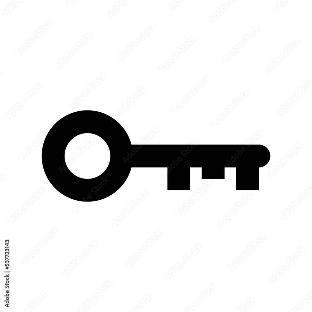Key Flat Vector Icon Key Flat Vector Icon