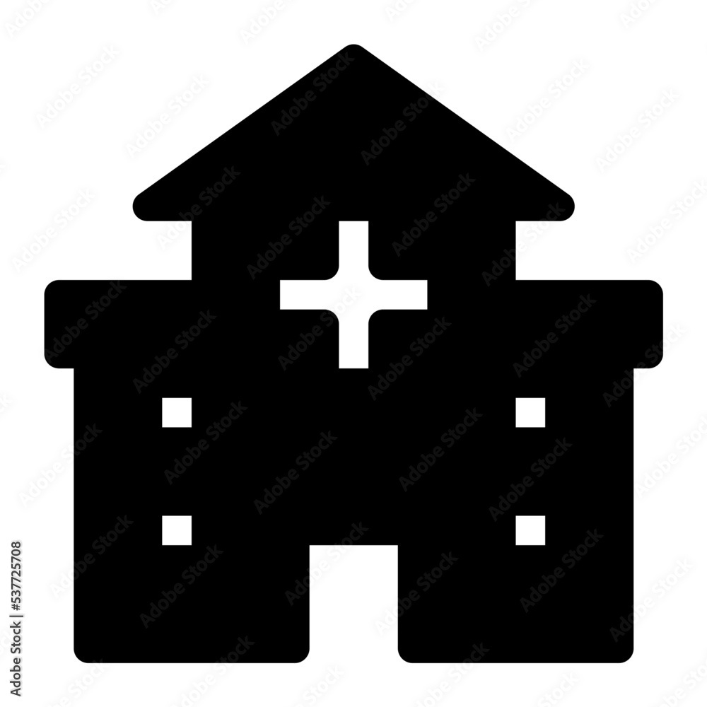 Chapel Vector Icon Chapel Vector Icon