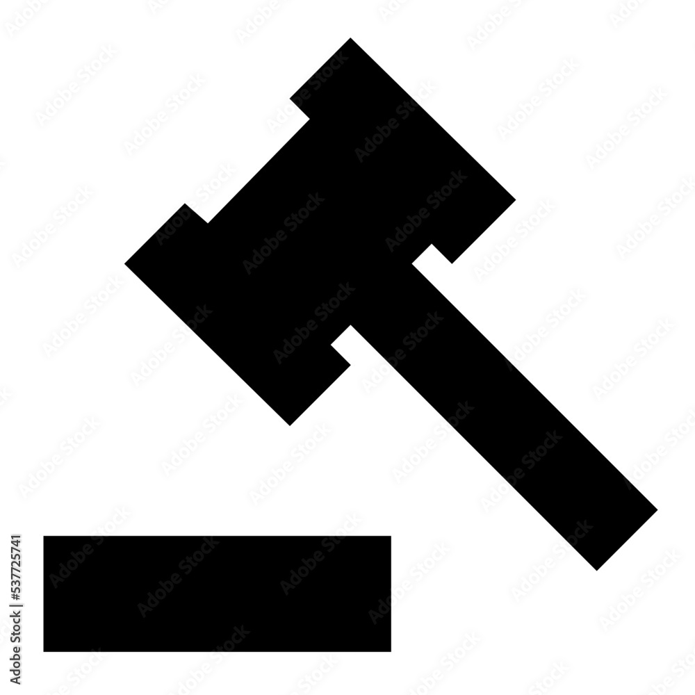 Gavel Vector Icon Gavel Vector Icon