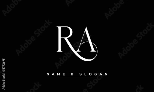 RA,  AR,  R,  A   Abstract  Letters  Logo  Monogram