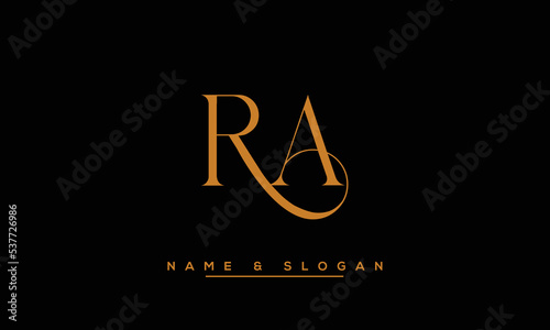 RA,  AR,  R,  A   Abstract  Letters  Logo  Monogram