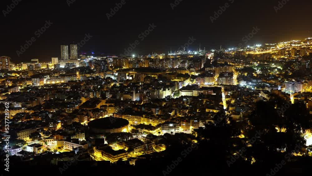 Timelapse ciudad en la noche Timelapse ciudad en la noche