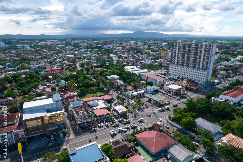 Naga, Camarines Sur, Philippines Oct 2022 Aerial of Naga City, one