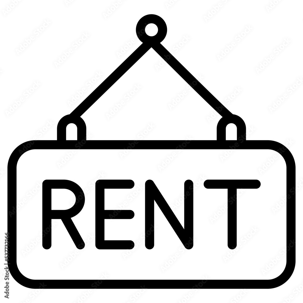 rent sign icon