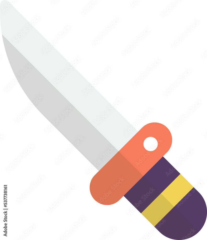 toy knife illustration in minimal style toy knife illustration in minimal style
