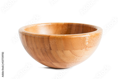 Bamboo bowl isolated