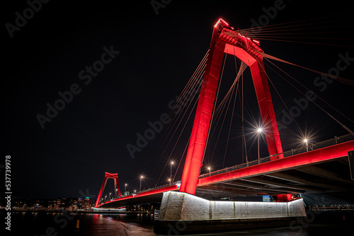 The Willems bridge in Rotterdam