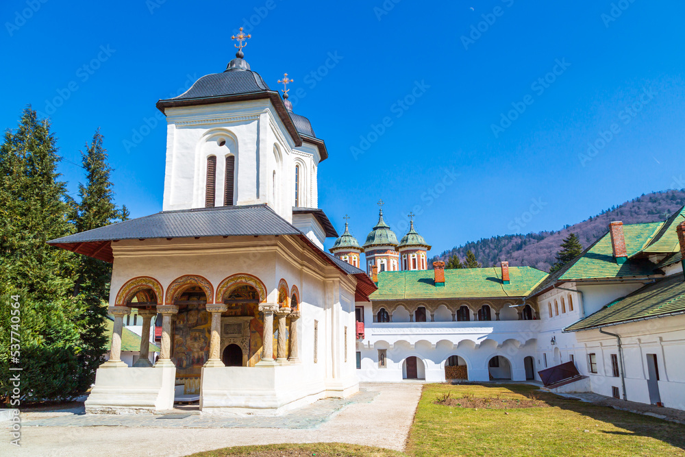 The old Church at the Sinaia Monastery in Transylvania, Romania