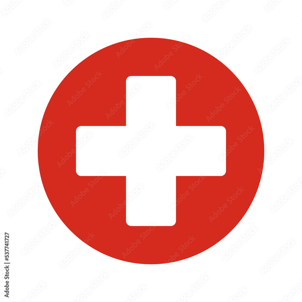 Squircle Corner Swiss Cross Red Circle Squircle Corner Swiss Cross Red Circle