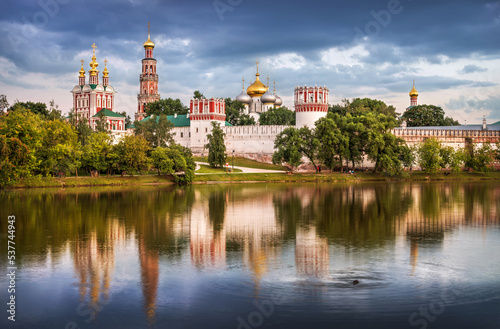 Temples and towers of the Novodevichy Convent, Moscow