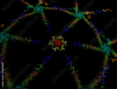 Imaginatory fractal abstract background Image