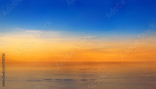 sky yellow orange and blue