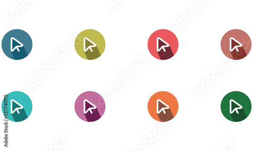 Set of Cursor icons vector design illustration