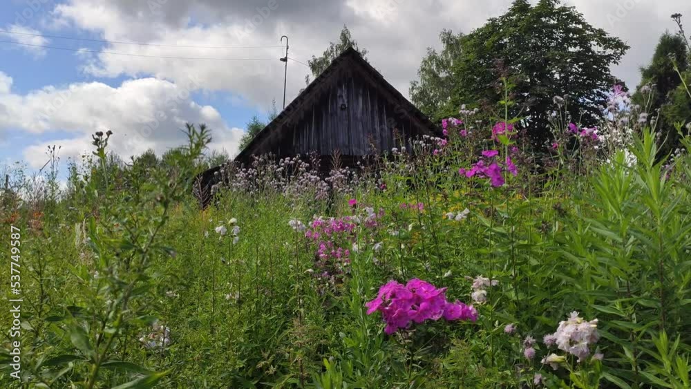 Old cowshed building in the countryside. Old cowshed building in the countryside.