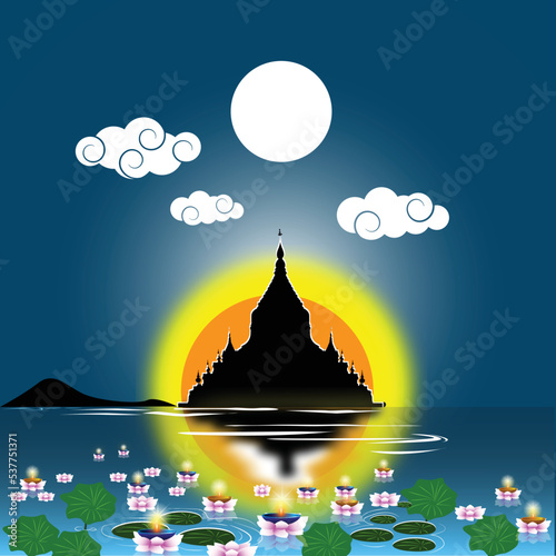 This is Myanmar traditional Tazaungdaing festival.