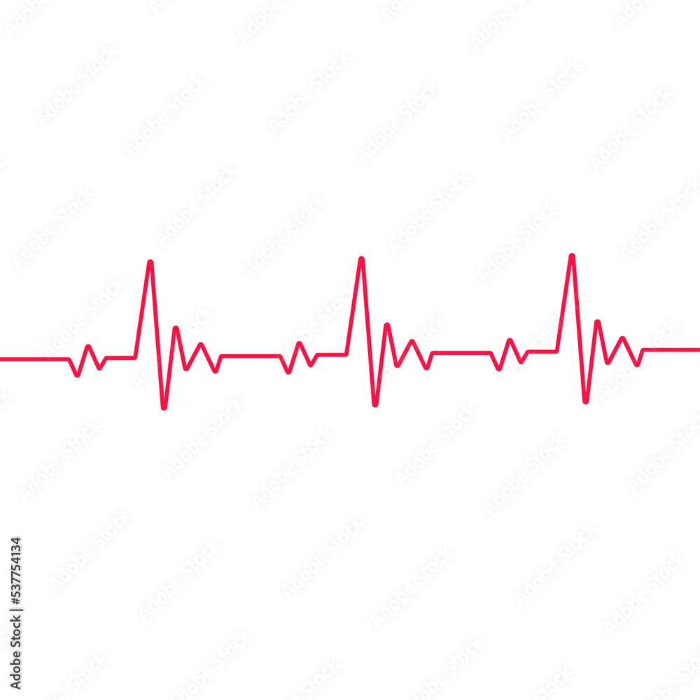 Heart cardiogram line