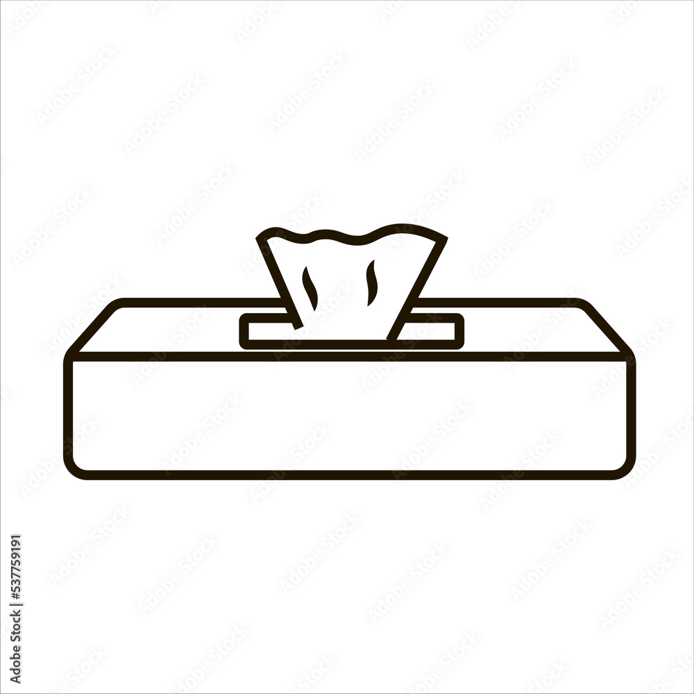 Packaging with napkins icon vector illustration symbol Packaging with napkins icon vector illustration symbol