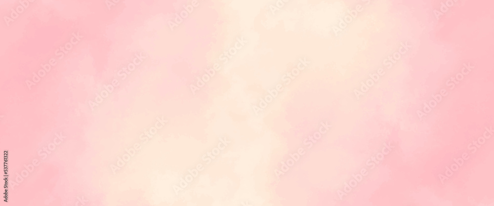 Abstract Pink watercolor background texture, Soft blurred abstract pink roses background. Watercolor painted background. Brush stroked painting. Modern Pink Yellow Watercolor Grunge.