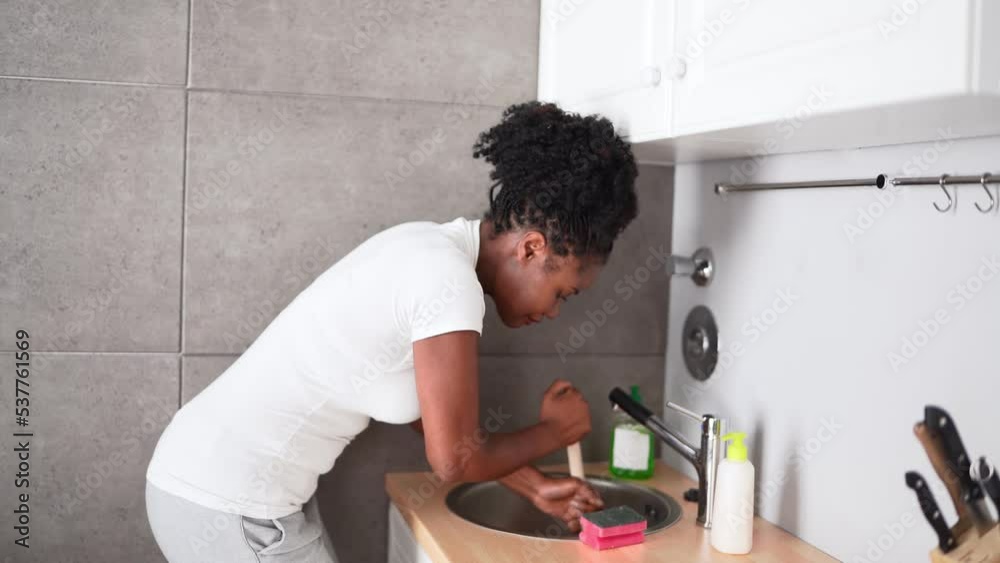 Cleaning Blocked Sink And Drain In Kitchen Cleaning Blocked Sink And Drain In Kitchen