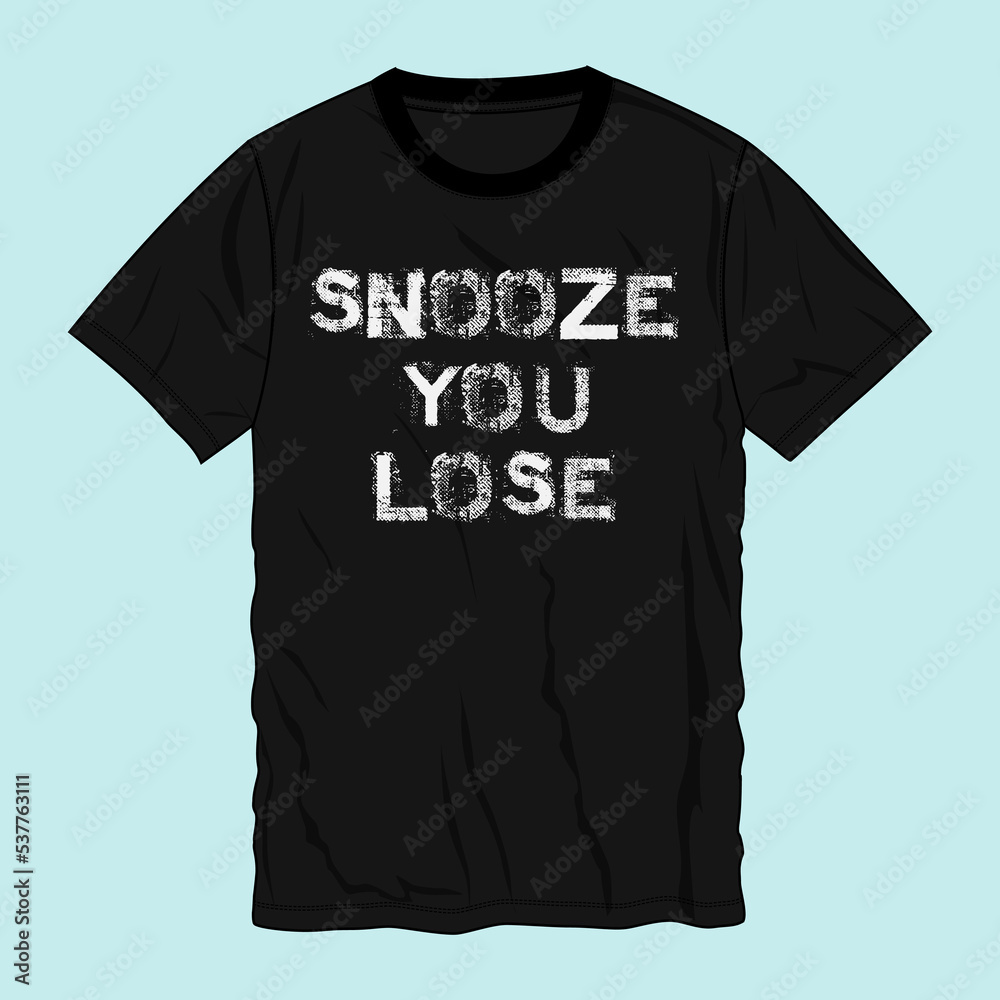 Typography t shirt chest print vector design ready to print isolated on black template views. Typography t shirt chest print vector design ready to print isolated on black template views.