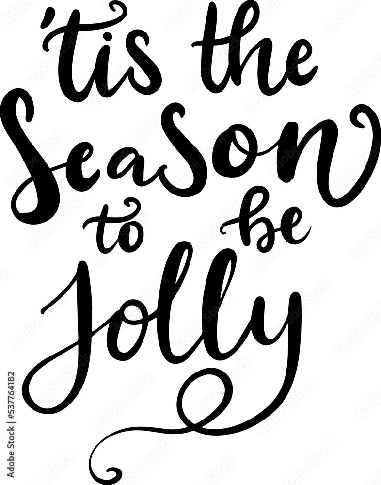 Christtmas lettering typography hand written phrase