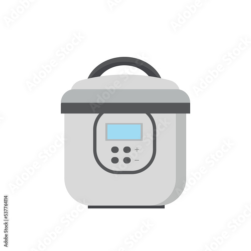 Multicooker, household appliance, illustration, vector