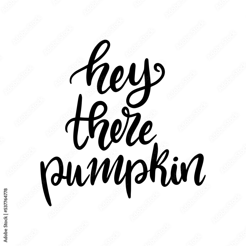 Pumpkin thanksgiving lettering typography hand written phrase