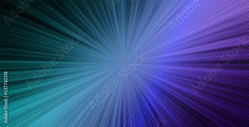 Colorful halftone abstract background. Abstract gradient halftone pattern texture. Blue purple halftone pattern texture. Gradient zoom effect halftone background.