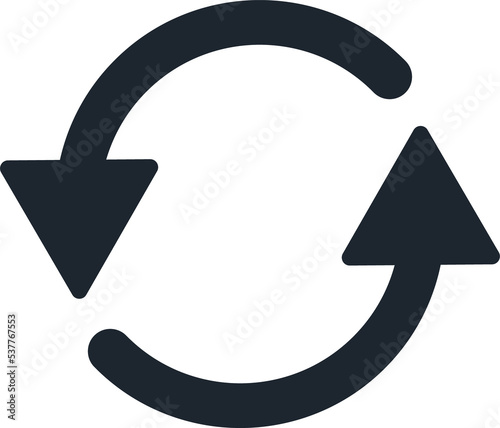 Rotation arrow icon.