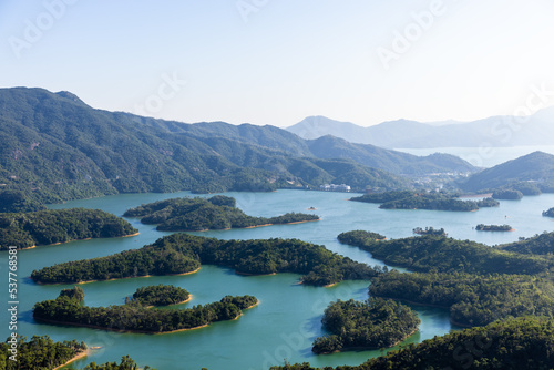 Top view of Hong Kong Tai Lam chung reservoir