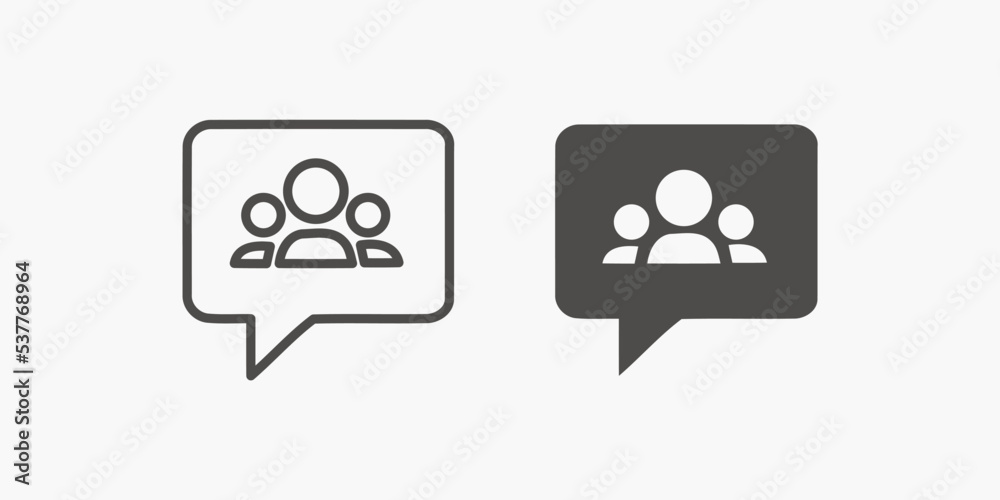 People user chat, speak, talk icon vector illustration EPS10. Communication sign symbol People user chat, speak, talk icon vector illustration EPS10. Communication sign symbol