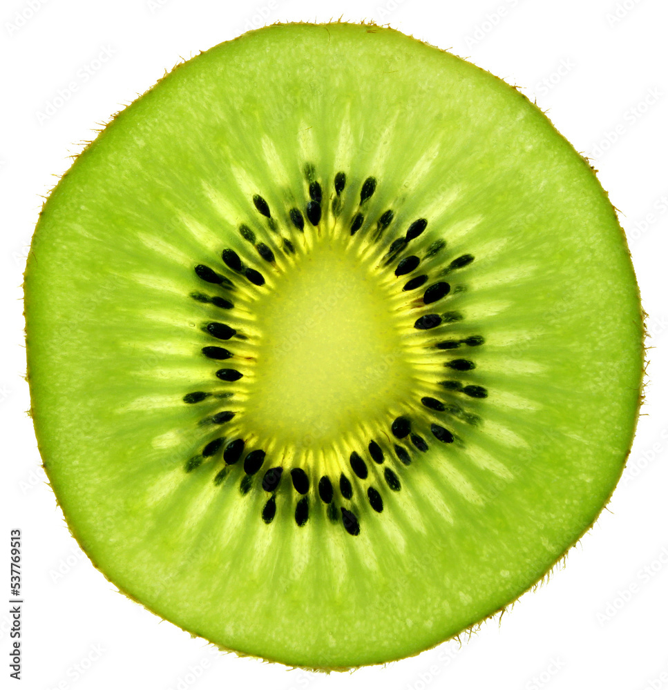 Fresh and juicy kiwi fruit slice isolated Fresh and juicy kiwi fruit slice isolated