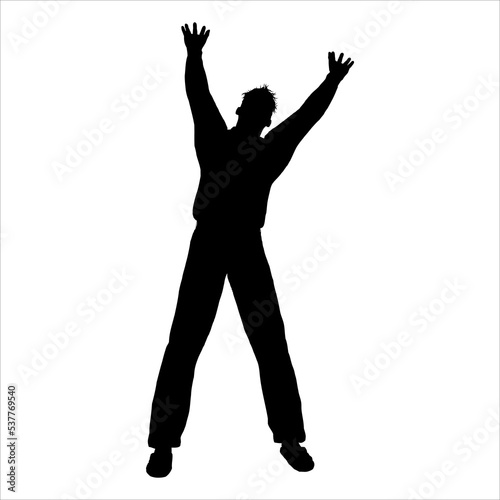 art illustration abstract symbol youth day logo silhouette icon of male boy young man person dance party freedom