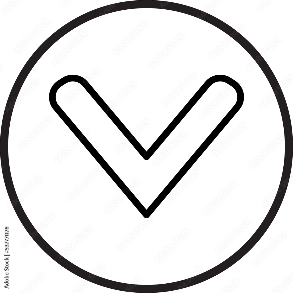 Down Chevron Icon Style Down Chevron Icon Style