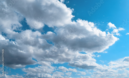 The vast blue sky and clouds sky