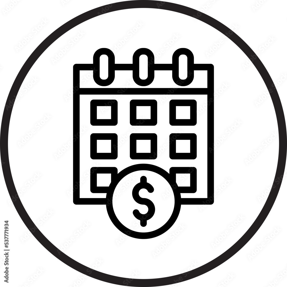 Payment Day Icon Style Payment Day Icon Style