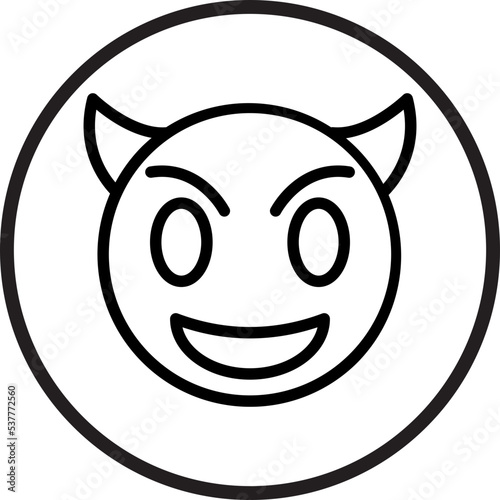 Devil Icon Style
