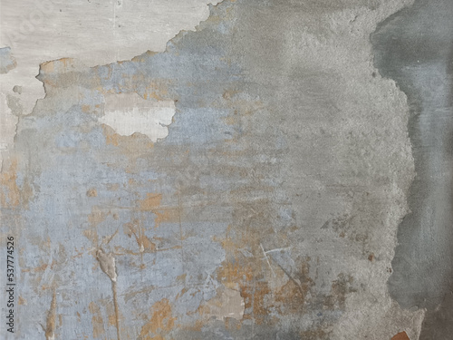 Peeled Texture of old concrete wall for background exposed concrete.Stucco white wall background or texture.Vintage or grungy background of natural cement Wall old texture.Wall fragment with scratch.