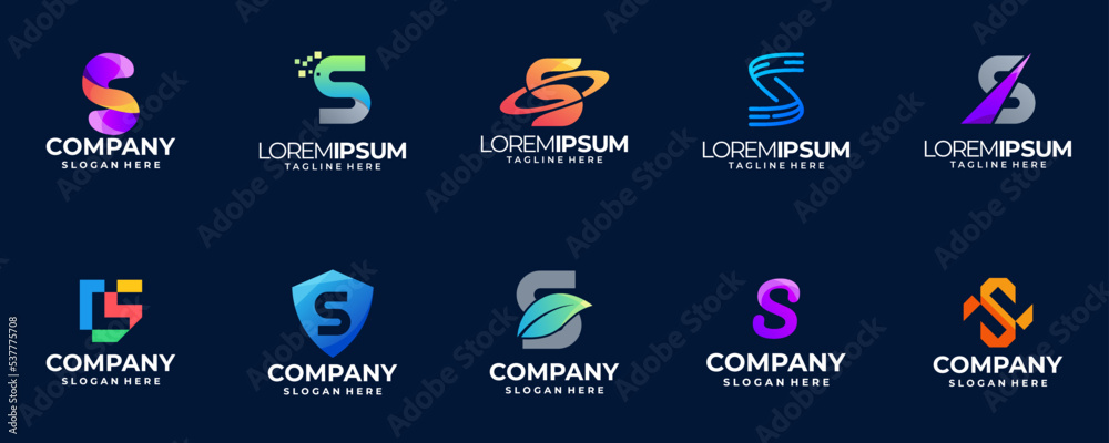 collection of abstract logo symbol, monogram icon collection of abstract logo symbol, monogram icon