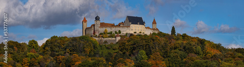 Veste Coburg (Germany) in autumn as seen from St. Maurice Church