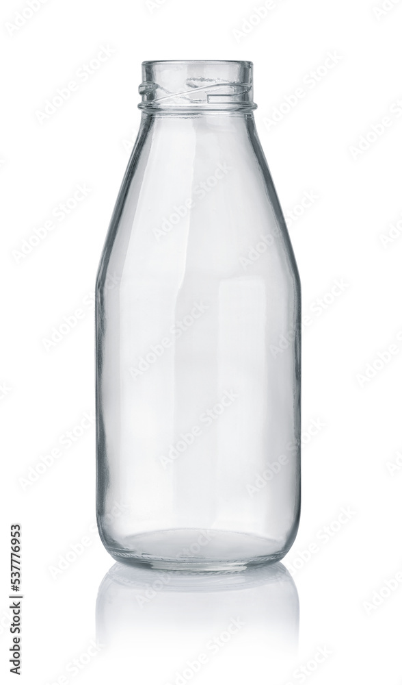 Empty transparent small glass bottle Empty transparent small glass bottle