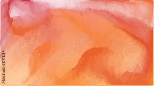 Orange Watercolor background. Abstract Wavey Textured Wallpaper