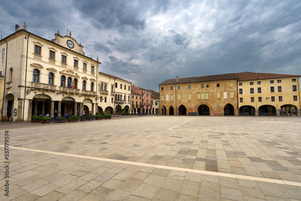 Historic buildings of Este, Padua, italy