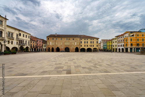 Historic buildings of Este, Padua, italy